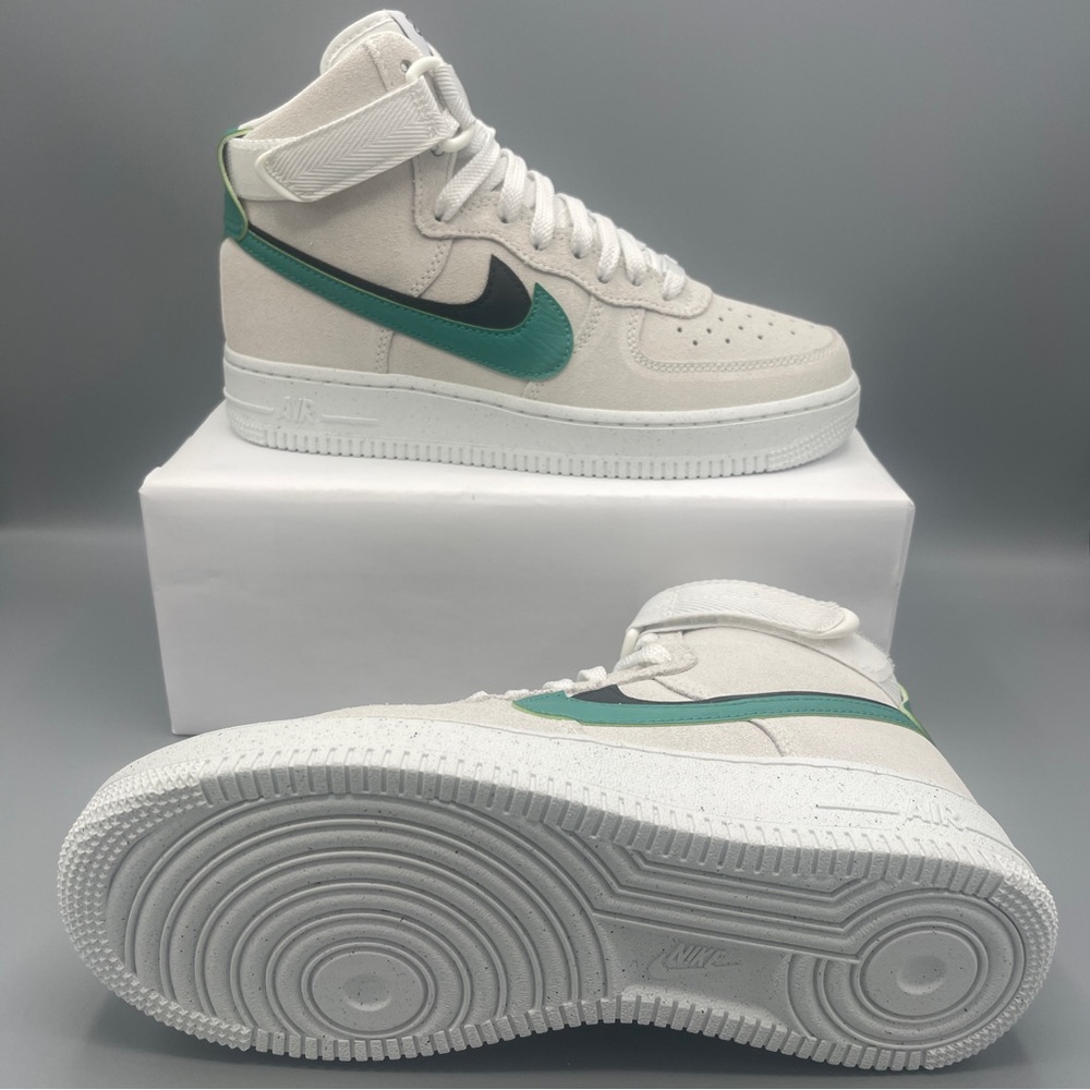 Womens Nike Air Force 1 High SE 'Sesame Neptune Green'/ Size 7 - Picture 13 of 13